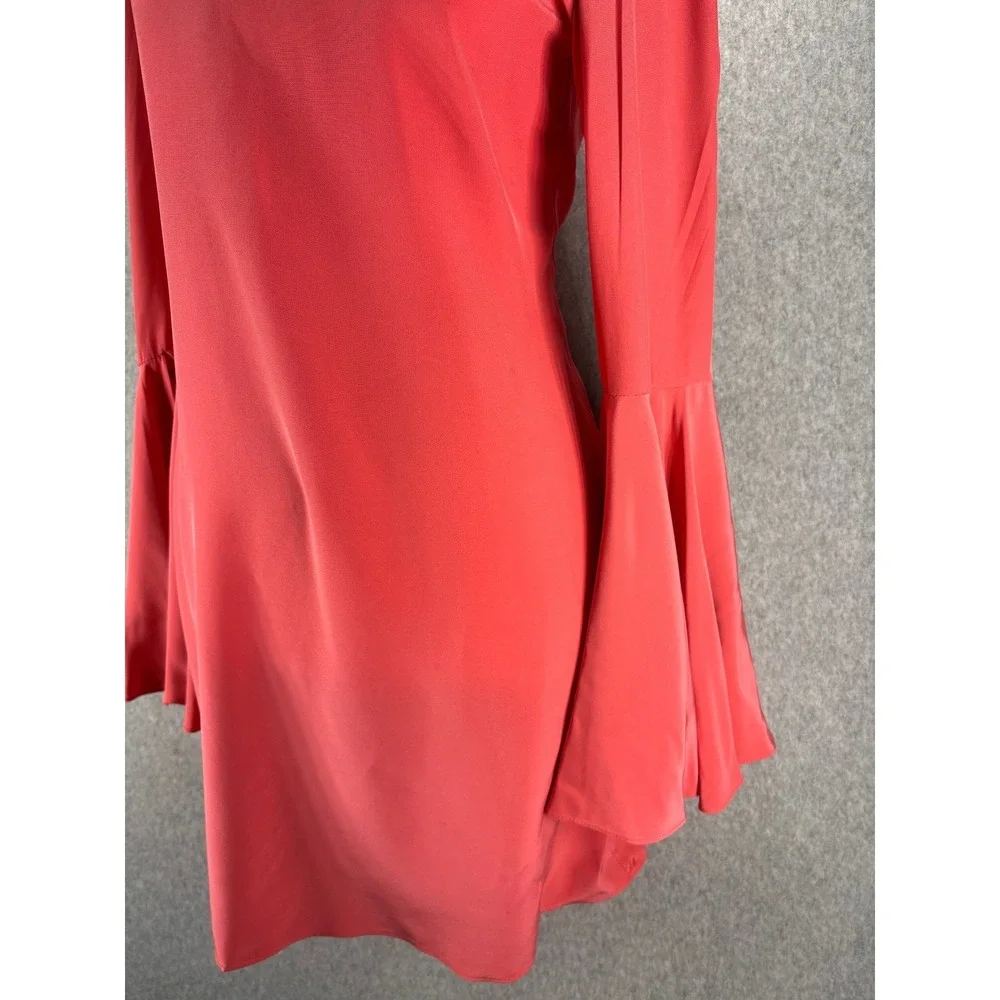 Elizabeth and James Silk Bell Sleeve Shift Dress Size S Ethereal whimsical retro - Picture 11 of 16